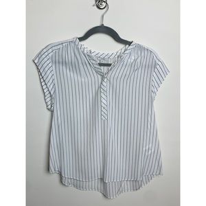 JOIE | White Striped Blouse